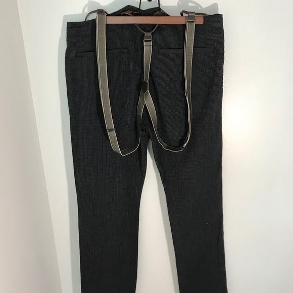 NWT - John Varvatos slim suspender pants. - Picture 4 of 8